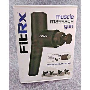 FitRx Massage Gun Handheld Deep Tissue Percussion Massager NEW